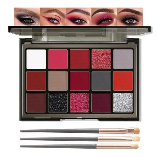 Rot lidschatten palette 15 - rot, palette,